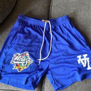 Eric Emanuel Blue LA World Series Shorts